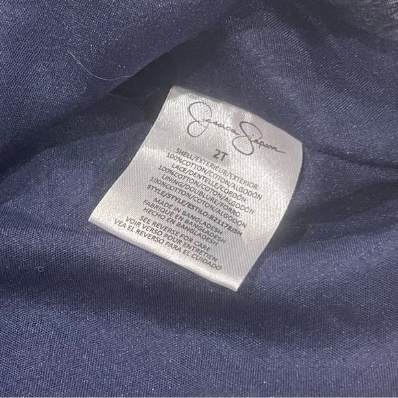 JESSICA SIMPSON || Toddler Girls Shirt Floral Top | Navy Pink Floral || size 2T - Picture 4 of 7